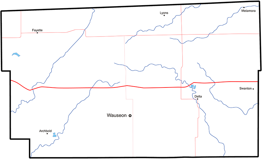 Fulton County, Ohio billboard Coverage Map