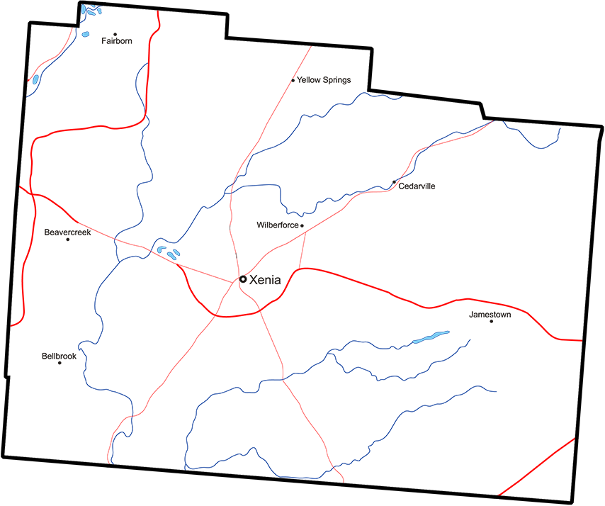 Greene County, Ohio billboard Coverage Map