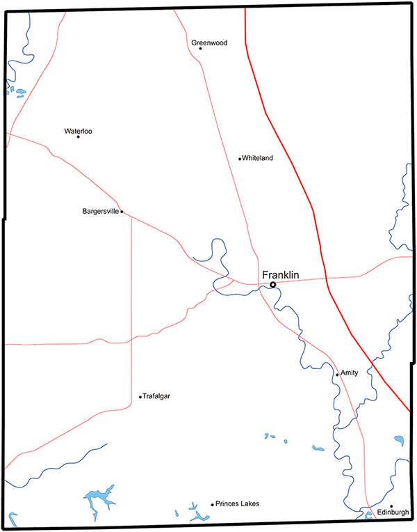 Johnson County, Indiana billboard Coverage Map