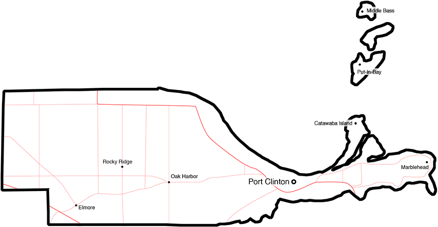Ottawa County, Ohio billboard Coverage Map