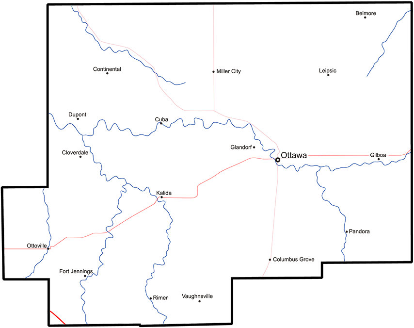 Putnam County, Ohio billboard Coverage Map