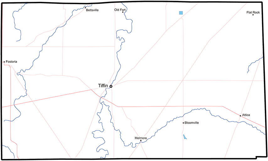 Seneca County, Ohio billboard Coverage Map